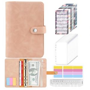 Mlife Lot de 26 Enveloppe Budget, Budget Planner, Classeur Budget A6,En Cuir, Avec Enveloppes En Plastique Transparent, Classeur A6 Pour Agenda Budget (Qcore, neuf)