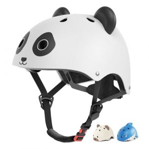 XJD Casque Enfant Velo Filles et Garçons 1-8 Ans,Sécurité Réglable,Casque avec Motif Animalier,Skate,Trottinette(44-48cm) (XJD Store, neuf)