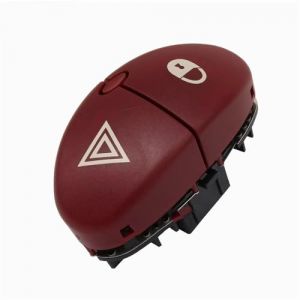 Interrupteur L&egrave;ve-vitre &Eacute;lectrique Interrupteur De Feux De D&eacute;tresse, Bouton De Feux De D&eacute;tresse pour Peugeot, pour 206, pour 207, pour Citroen, pour C2 6554L0 96403778JK Bouton Commutateur Danger (baodanshangmao, neuf)