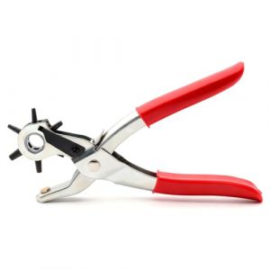 Pince perforatrice pour ceinture en cuir, Outil de perforation 6 tailles (2&ndash;4,5 mm) R&eacute;glable - Ceinture Pince &agrave; percer cuir papier tissu bracelets montre sacs colliers animaux usage professionnel (duguhong, neuf)