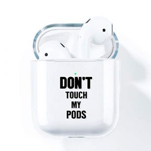 AKABEILA Coque AirPods Case, Compatible avec AirPods 2 & 1 Coques Silicone Transparente Housse Protection Etui Coque AirPods Case Coque (LED Avant Visible) Antichoc Air Pods Etui Motifs Mignons AirPod (AKABEILA, neuf)