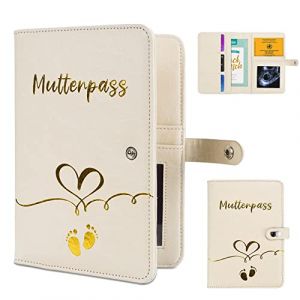 Aufisi &Eacute;tui pour carnet de maternit&eacute; en Cuir synth&eacute;tique avec Compartiments pour Ranger Cartes d'assurance, &eacute;chographies et carnet de Vaccination des Mamans - Cadeau d'annonce de Grossesse (AUFISlYUMI, neuf)