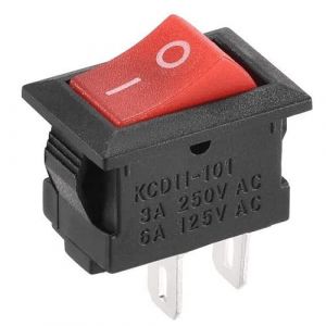 CABLEPELADO Interrupteur à bascule, interrupteur 2 positions, interrupteur 2 voies, interrupteur 2 broches, interrupteur 2 bornes, interrupteur ON/OFF SPST, 16 A 250 VAC | 10 A 125 VAC, rouge sans (CABLEPELADO, neuf)