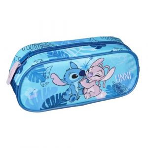 Trousse Disney Stitch personnalis&eacute;e avec nom pour l'&eacute;cole, les enfants et les filles, Trousse &agrave; crayons, Taille unique, Trousse &agrave; crayons (minimutz, neuf)