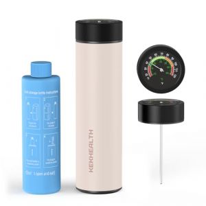 KEKHEALTH Pochette Isotherme pour Insuline TSA, Trousse M&eacute;dicaments Voyage 60H avec Thermom&egrave;tre Grand Cadran & Poches de Glace Biogel, Glaci&egrave;re Isotherme M&eacute;dicale pour Conserver des M&eacute;dicaments (KYK TAG, neuf)