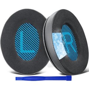 SoloWIT Gel de Refroidissement Mousse Coussin Coussinets pour Bose QuietComfort 15 QC15 QC25 QC2 QC35/Ae2 Ae2i Ae2w/SoundTrue & SoundLink Around-Ear & Around-Ear II Casque (SoloWIT Store, neuf)