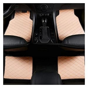AMPACO 4 PièCes Tapis De Voiture PersonnaliséS pour BMW 3 Series E46 E90 F30 E92 E93 GT F34 F31 E36 E91, Tout Temps Tapis De Moquettes ImperméAble AntidéRapant Accessoires De Protection,f/Beige (Peace AD Happiness, neuf)