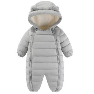 Maeau Combinaison de Neige B&eacute;b&eacute; Fille Gar&ccedil;on Grenouill&egrave;re Hiver Nouveau N&eacute; Barboteuse &agrave; Capuche Snowsuit V&ecirc;tement de Ski Chaud Combi Pilote Jumpsuit Manteau Polaire Veste Ensemble Body 10-18 Mois 90 (YOUXINGEU (Livraison sous 5 &agrave; 12 jours）, neuf)