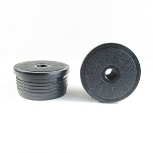 ajile Embout Insert Plastique Rond Noir pour Tube de diam. Exterieur 50 mm épaisseur 1,6 à 2,0 mm Fileté Taraudé Diam. 10 mm (M10) - Sachet de 4 pièces (ajile - Fabricant Français de Quincaillerie, neuf)