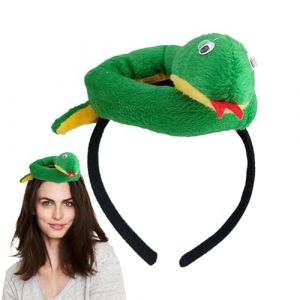 Bandeau en peluche serpent, casque de serpent,Bandeau en peluche de serpent de nouveauté | Bandeau en peluche mignon, accessoires de photographie de costumes pour filles, 2025 (Zhizunlei, neuf)