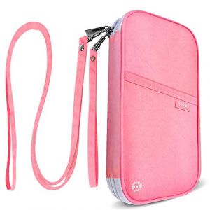 homchen Porte-Passeport Portefeuille de Voyage Familial avec Blocage RFID, Portefeuille Passeport Porte-Document Pochette pour Femme et Homme (Homchen FR, neuf)