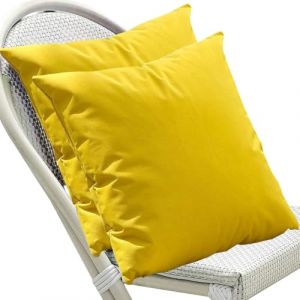 SWJ-swjssb Taie d'oreiller 50x70 65x65 Housse Oreiller 40x60 80x80 Lot De 2 Housse De Coussin Exterieur Impermeable pour Salon de Jardin,Couverture Oreiller Canapé Decoration(Jaune,60x90 cm Set of 2) (leeupault, neuf)