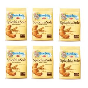 Lot de 6 biscuits Mulino Bianco Spicchi di sole 900 g Italie Biscuits biscuits gâteaux (Italiaen Gourmet UK Ltd, neuf)