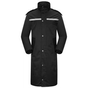 Coutyuyi Homme Veste de pluie imperm&eacute;able &agrave; long manteau de pluie pour capuche r&eacute;utilisable V&ecirc;tements de pluie l&eacute;gers r&eacute;fl&eacute;chissants（Noir,3XL） (Coutyuyi outdoor, neuf)