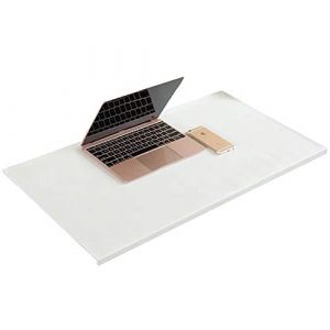 Sous-main de bureau en cuir avec rebord de fixation, tapis d'ordinateur portable, sous-main multifonction pour &eacute;crire/travailler, tapis d'&eacute;criture antid&eacute;rapant (Kong EU, neuf)