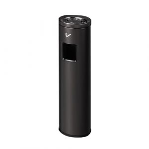 Cendrier sur Pied Extra Haut avec Poubelle, Poubelle en Acier Inoxydable pour hôtel, pour Bureau, Maison, extérieur, pub, Club, Restaurant, Jardin, Blanc (Noir) (hlggfu, neuf)