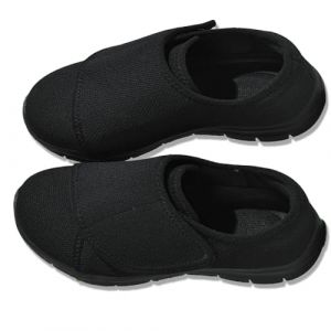 Aocase Chaussures orthopédiques légères Femmes sans Lacets Baskets de randonnée en Plein air Chaussures de randonnée Extra Larges pour la Marche l'hallux valgus,Noir,44/270mm (QIAOBIN, neuf)