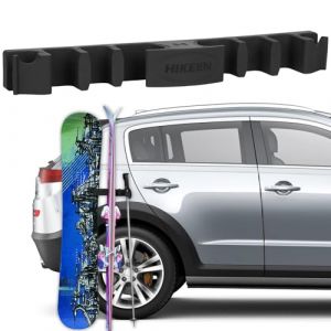 BOOSTEADY Porte-Skis pour Voiture, Porte-Snowboard Magn&eacute;tique en Silicone, Support de Rangement de Ski pour V&eacute;hicule, Porte-B&acirc;tons de Ski pour 4 Paires de Skis ou 2 Snowboards (Boosteady, neuf)
