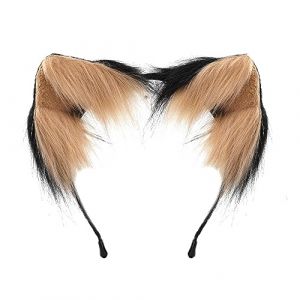 Watreketal Serre Tete,Serre-tête oreilles de renard Cosplay Femme Étudiants Carnavals Personnage Anime Serre-tête Oreille de Chat Serre-tête Peluche Cerceau de Cheveux de Noël (Xuanlang Trading, neuf)