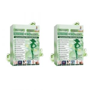 Moringa X Berberine Patch Minceur, Berb&eacute;rine X Nads + Patch Minceur Avanc&eacute; Nano Microneedle 10 En 1, 2026 Nouveau Naturel Moringa Nads, Ingr&eacute;dient Naturel, Pour Hommes Et Femmes (2 Bo&icirc;tes) (nanmiyan, neuf)