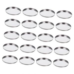 VICASKY 20pièces Boîte Vide Pour Fard à Paupières Plaque Métallique Magnétique Stockage Cosmétique Palette Ronde Polyvalente Pour Maquillage Et Pratique (Belicious Helper, neuf)