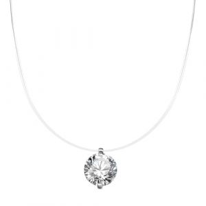 LQUYTA Colliers Femme, Collier Pendentif pour Femmes, Collier en moissanite 8 mm &laquo; larmes de sir&egrave;ne &raquo;, Cadeau pour Anniversaire,No&euml;l,F&ecirc;te des M&egrave;res,Saint Valentin (CCtunCanton O&Uuml;, neuf)