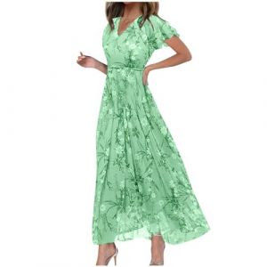 WVONIF Robe &agrave; Franges &agrave; Sequins des Ann&eacute;es 20 avec Ensemble d'Accessoires pour D&eacute;guisement Charleston et Gatsby Femme Midi Dresses Cache Couvrir Beach Maillots de Bain Cover Up 2025 （Vert,S） (BAULMD（90% Big Promotion Without Discount Code ）, neuf)