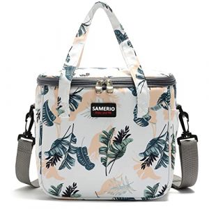SAMERIO Femme Sac Isotherme R&eacute;utilisable Lunch Tote isol&eacute; Lunch Box pour Les Enfants Fille Sac Isotherme Repas Portable avec bandouli&egrave;re r&eacute;glable pour Voyage Camping Pique-Nique Travail Boulot (Aaflying, neuf)
