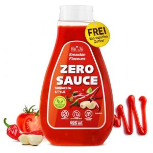 Zero Sauce Sriracha 1x 425ml Light Sauce, sans graisse et sans sucre ajouté, végétalien et sans gluten, convient au régime céto (425 ml (paquet de 1), Sriracha Style) (He-Ju Europe B.V., neuf)
