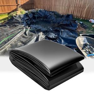 Bâche pour Bassin imperméable 3x5m 5x6m 10x10m Revêtement De Bassin d'eau Jardin Flexible Liner De Bassin en HDPE Robuste pour Piscine Ruisseaux et Jardins aquati(6x12.0M) (HYLAI1, neuf)