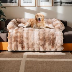 Coussins de canapé en Peluche épaisse Lapin pour canapé, Tapis de lit pour Chien, Couverture de canapé Lavable en Peluche pour Chien, protège-Meubles Tapis de canapé pour Chiens et Chats (chaowuuk, neuf)
