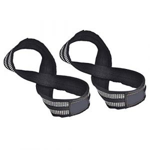 Sangles de levage Poignet, Figure 8 Sangles de levage Sangle de poignet Dead Lift pour tractions Barre horizontale Powerlifting Gym Fitness Bodybuilding Musculation(S) Sangle De Gym Pour Barre (Tenyse, neuf)