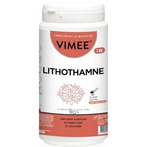 Lithothamne en Poudre Vimee - Algue Rouge, Calcium Marin Naturel - Complément Os, Articulations, Equilibre Acido Basique - 1000 G - 1000 Jours (VIMEE, neuf)