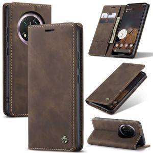Cracedily Coque pour Honor Magic 7 Lite Pochette, Etui Protection Housse Premium en Cuir PU, Etui &agrave; Rabat Pochette de Portefeuille &Eacute;tui pour Magic 7 Lite Case, Caf&eacute; (Cracedily, neuf)