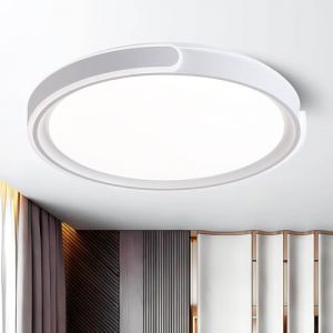 ASJK Lampe de Plafond LED Dimmable avec T&eacute;l&eacute;commande, 96W 8600LM Plafonnier Rond, 3000K-6500K, pour Chambre, Cuisine, Salon (AMHZ, neuf)
