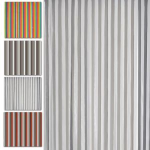 MadeInNature, Rideau de Porte Lanières Plastiques, Intérieur et Extérieur, Largeur 90 cm x Longueur 220 cm, Couleurs au Choix (Gris, Blanc) (cité de la déco, neuf)