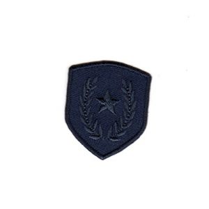 Ecusson Thermocollant BLASON ETOILE LAURIERS Coloris MARINE (Filou Face, neuf)