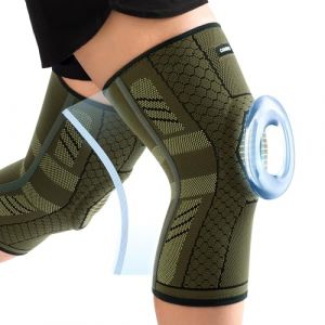 CAMBIVO Genouillere Arthrose Genou 2 Pcs, Genouill&egrave;re Sport avec Stabilisateurs Lat&eacute;raux en PMMA et Coussin en Gel Rotulien, Genouill&egrave;re Rotulienne pour M&eacute;nisque, Douleur Genoux, Sport (Cambivo-FR, neuf)