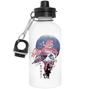 BIOCLOD Fantaisie Anime Démon Tueur Kamado Nezuko Réutilisable Blanc Aluminium Bouteille d'eau Reusable White Water Bottle (Iniktic, neuf)