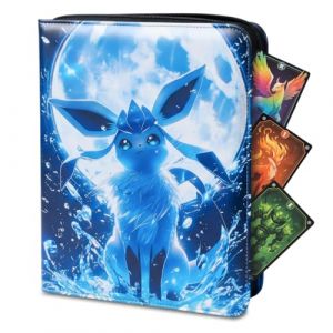 Classeur Carte Pokemon 900 Cartes + Tapis De Jeux Iclus - Porte Cartes avec 50 pochettes - Organisateur De Cartes Imperméable - Topleader Compatible Avec Tcg - Protege Carte Pokémon (Skileya, neuf)