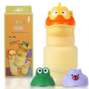 Topcloud Urinoir r&eacute;tractable, bouteille d'urine portable de 420 ml avec deux t&ecirc;tes de dessin anim&eacute;, urinoir d'urgence r&eacute;utilisable pour enfants, camping, voyage en voiture, embouteillage et file (FangYuan House, neuf)