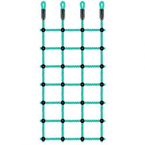 BeneLabel Portique d'escalade, Filet d'escalade Aire Jeu éChelle Corde Nylon Jeux D'ExtéRieur, BalançOire pour Enfants, Aire Jeux, Cabane, Accessoires D'EntraîNement, 196 x 76cm (besthouse, neuf)