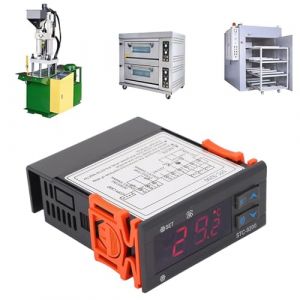 R&eacute;gulateur de Temp&eacute;rature 220V, -50 &Agrave; 50&deg;C Thermostat &Agrave; Affichage Num&eacute;rique R&eacute;gulateur Smart Temp&eacute;rature de R&eacute;frig&eacute;rateur, Avec Capteur NTC, pour Armoire Froide Domestique Et Bo&icirc;te Thermostatique (Boaby, neuf)