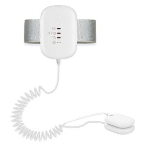 Fesjoy Alarme d'énurésie Filaire pour bébé Alarme Pipi pour garçons Grils Enfants Potty Training Elder Care Batterie intégrée avec Vibration/Son/Vibration et Son 3 Modes d'alarme, Type d'aspiration (Jenex, neuf)
