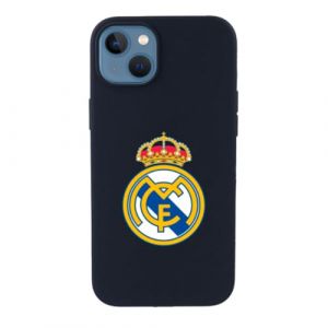 LA CASA DE LAS CARCASAS Coque pour iPhone 15 du Real Madrid avec blason Real Madrid en silicone liquide pour prot&eacute;ger votre t&eacute;l&eacute;phone. Couche souple sous licence officielle Real Madrid (La Casa de Las Carcasas, neuf)