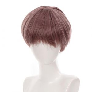 Cheveux courts T&ecirc;te compl&egrave;te Toupee Color&eacute; Anime Unique pour Halloween Cosplay Mascarade Photo Accessoires (sheQImaoYI, neuf)