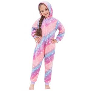KAKU NANU Combinaison Pyjama Fille Pyjama One Piece Enfant Combinaison Enfant Hiver Polaire 4 5 6 Ans (Varseille, neuf)