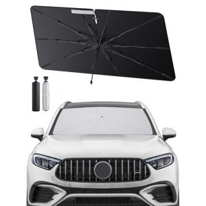 SHAOHAO Compatible avec Mercedes GLC X254 2023-2026 Parasol Pare-Brise Pliable pour Voitures, Protection UV pour Parasols de Voiture Pare Soleil Voiture Pare Brise Avant Mercedes GLC X254 Accessoires (SHAOHAO, neuf)