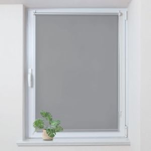 Allesin Store Enrouleur Occultant Thermique sans Perçage, Rideau Opaque Isolant, Montage Simple pour Fenêtre ou Porte, 100l x 170L cm, Largeur du Tissu 96 cm, Gris Clair (Allesin FR Store, neuf)