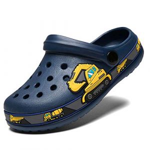 Enfant Sabots Mules Fille Gar&ccedil;on Sandales de Plage Sandales Clog Chaussons Pantoufles de Jardin &Eacute;t&eacute; Antid&eacute;rapant Chaussons Int&eacute;rieur et Ext&eacute;rieur V&eacute;hicule d'excavatrice 30 (Meidiastra, neuf)